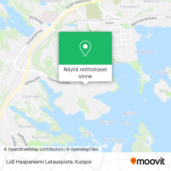 Lidl Haapaniemi Latauspiste kartta