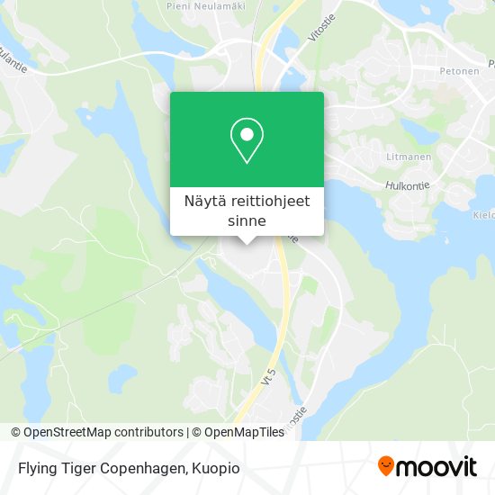 Kuinka päästä kohteeseen Flying Tiger Copenhagen paikassa Kuopio  kulkuvälineellä Bussi?