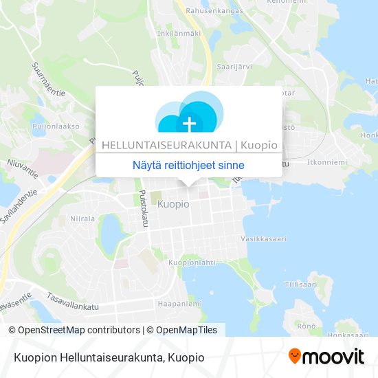 Kuopion Helluntaiseurakunta kartta