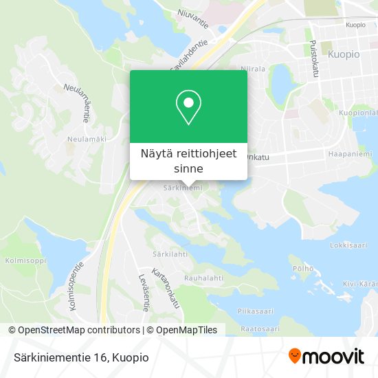 Särkiniementie 16 kartta