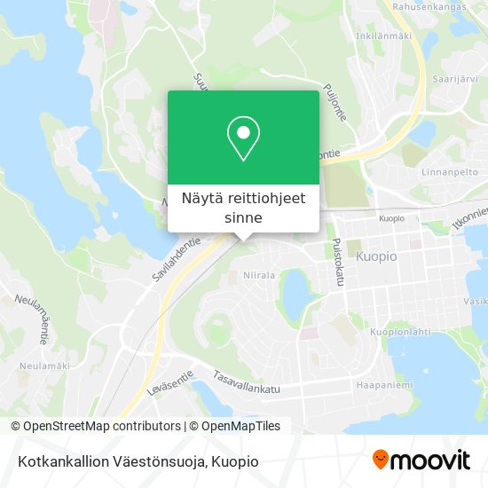 Kotkankallion Väestönsuoja kartta