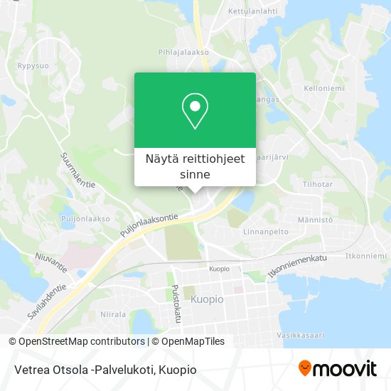 Vetrea Otsola -Palvelukoti kartta