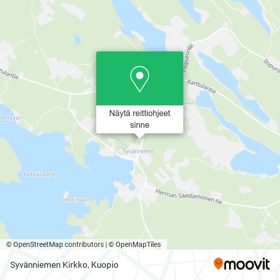 Syvänniemen Kirkko kartta