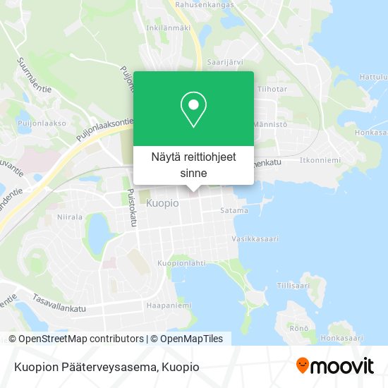 Kuopion Pääterveysasema kartta
