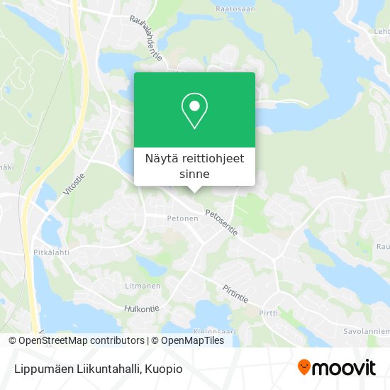 Lippumäen Liikuntahalli kartta