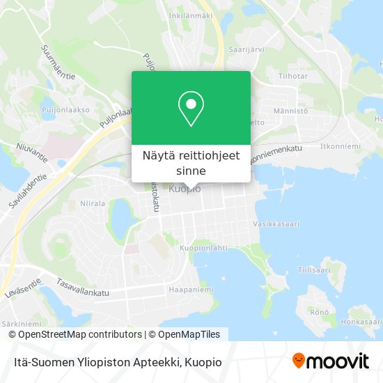 Itä-Suomen Yliopiston Apteekki kartta
