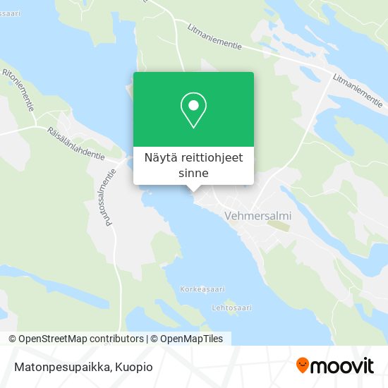 Matonpesupaikka kartta