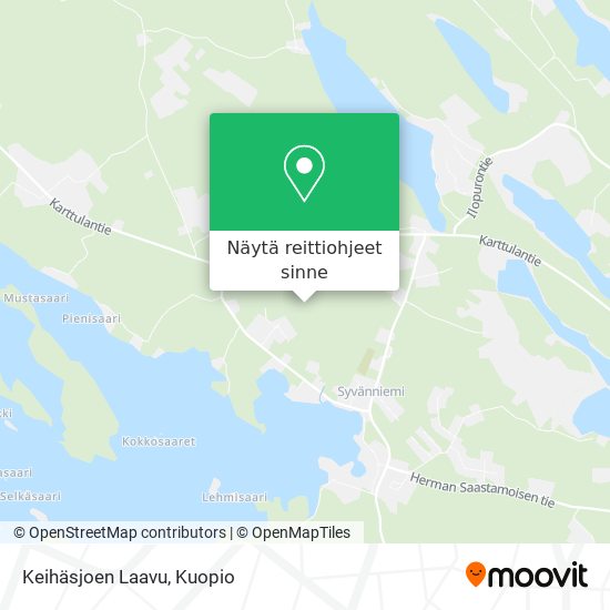 Keihäsjoen Laavu kartta