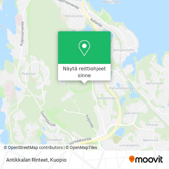 Antikkalan Rinteet kartta