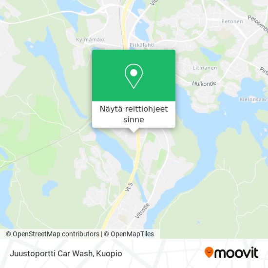 Juustoportti Car Wash kartta