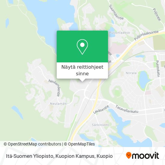Kuinka päästä kohteeseen Itä-Suomen Yliopisto, Kuopion Kampus  kulkuvälineellä Bussi?