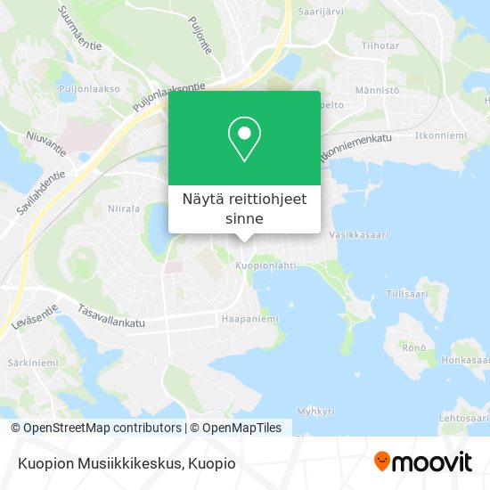 Kuopion Musiikkikeskus kartta