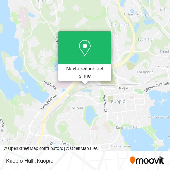 Kuopio-Halli kartta