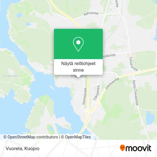 Vuorela kartta