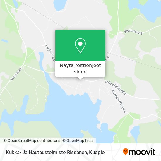 Kukka- Ja Hautaustoimisto Rissanen kartta