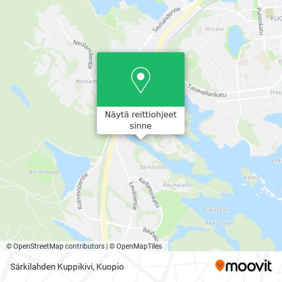 Kuinka päästä kohteeseen Särkilahden Kuppikivi paikassa Kuopio  kulkuvälineellä Bussi?