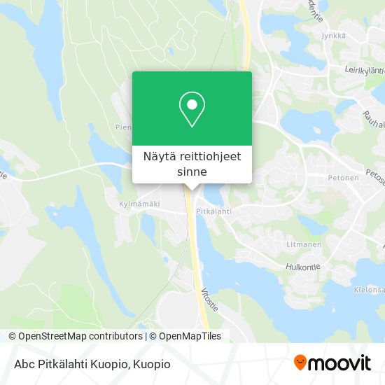 Abc Pitkälahti Kuopio kartta