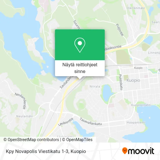 Kpy Novapolis Viestikatu 1-3 kartta
