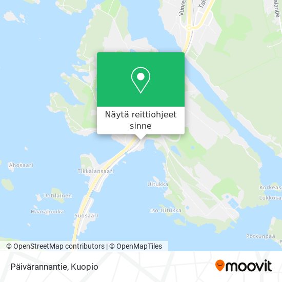 Päivärannantie kartta