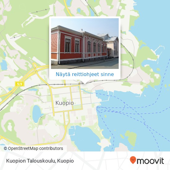Kuopion Talouskoulu kartta