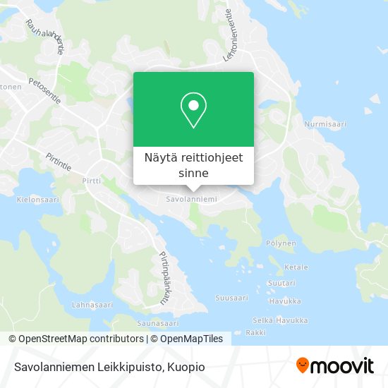 Savolanniemen Leikkipuisto kartta