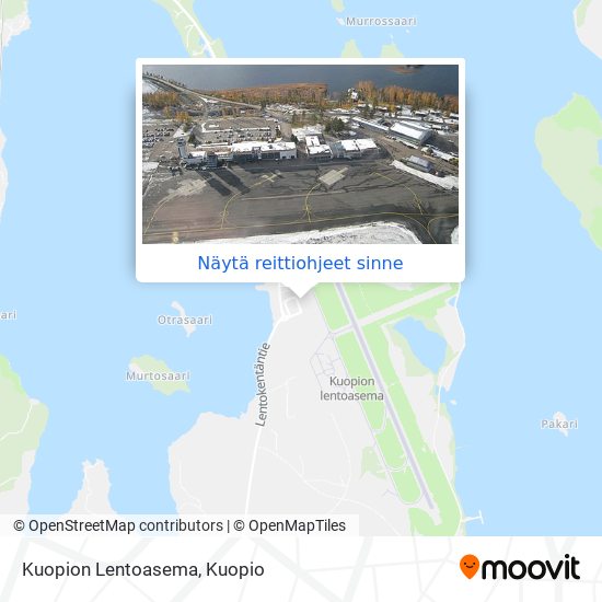 Kuopion Lentoasema kartta