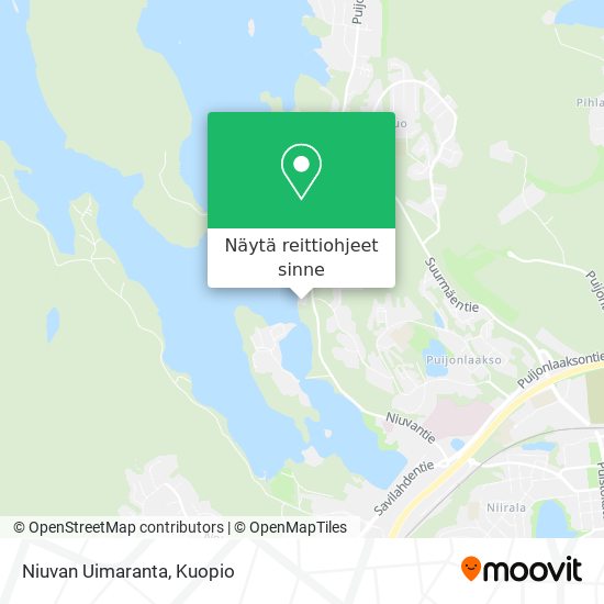 Niuvan Uimaranta kartta