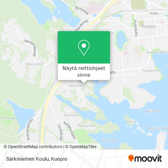 Särkiniemen Koulu kartta
