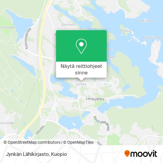 Jynkän Lähikirjasto kartta