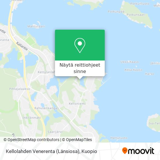Kellolahden Venerenta (Länsiosa) kartta