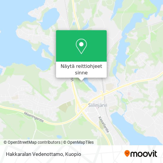 Hakkaralan Vedenottamo kartta