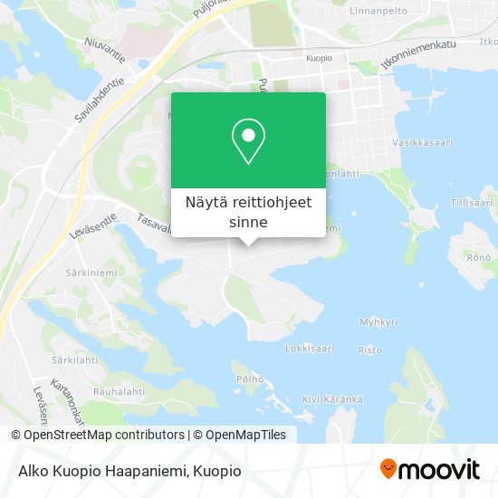 Alko Kuopio Haapaniemi kartta