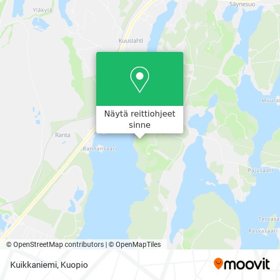 Kuikkaniemi kartta