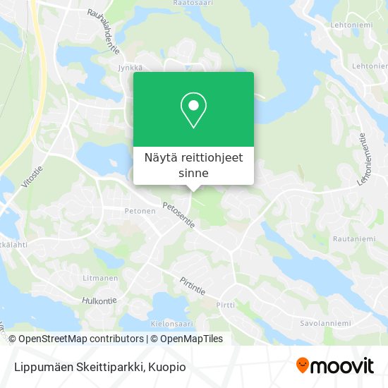 Lippumäen Skeittiparkki kartta