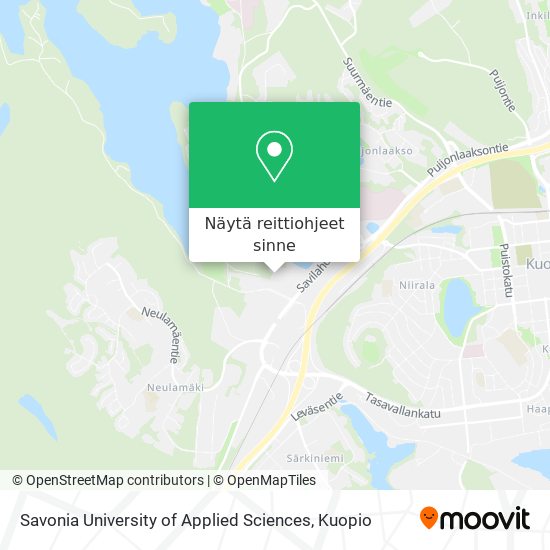 Savonia University of Applied Sciences kartta