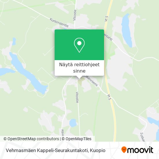 Vehmasmäen Kappeli-Seurakuntakoti kartta