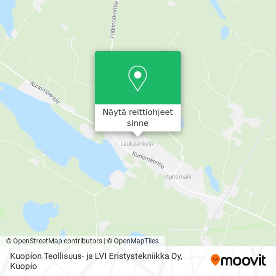 Kuopion Teollisuus- ja LVI Eristystekniikka Oy kartta