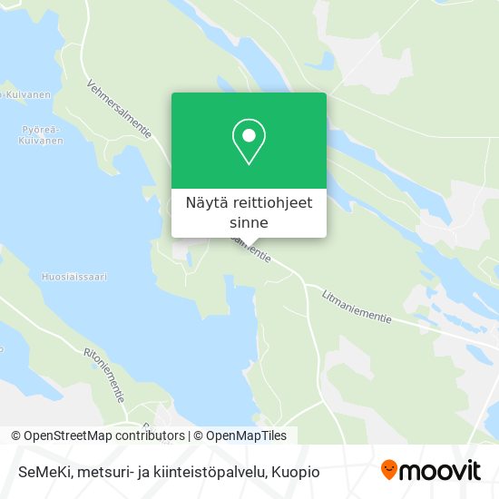 SeMeKi, metsuri- ja kiinteistöpalvelu kartta