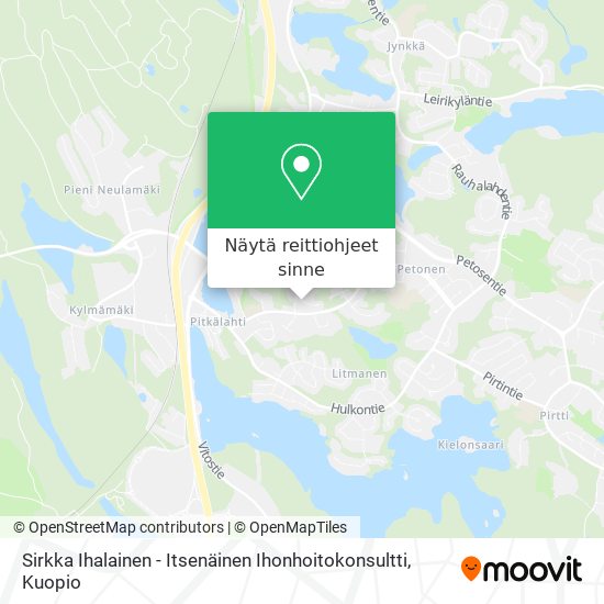 Sirkka Ihalainen - Itsenäinen Ihonhoitokonsultti kartta
