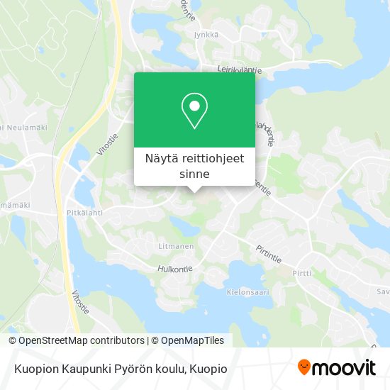 Kuopion Kaupunki Pyörön koulu kartta