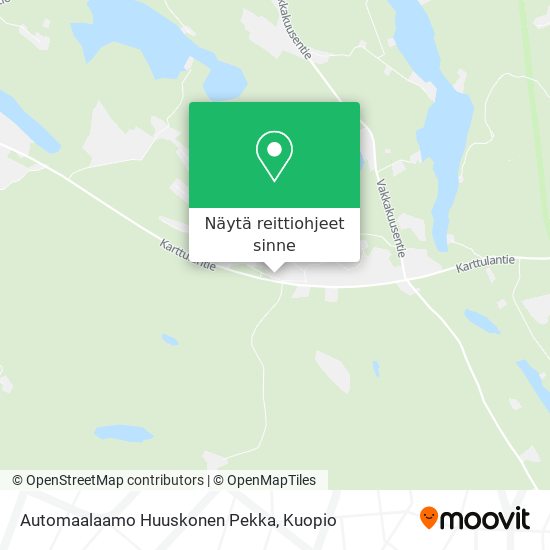 Automaalaamo Huuskonen Pekka kartta