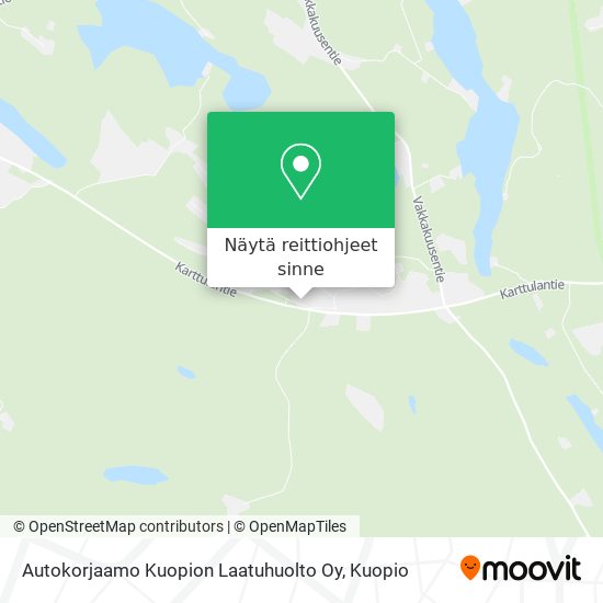 Autokorjaamo Kuopion Laatuhuolto Oy kartta