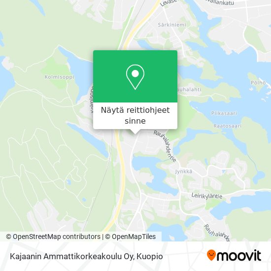 Kajaanin Ammattikorkeakoulu Oy kartta