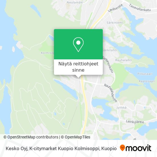 Kesko Oyj, K-citymarket Kuopio Kolmisoppi kartta