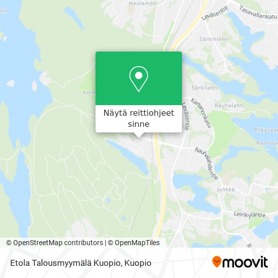 Etola Talousmyymälä Kuopio kartta