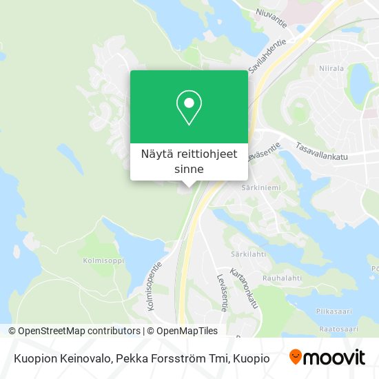 Kuopion Keinovalo, Pekka Forsström Tmi kartta