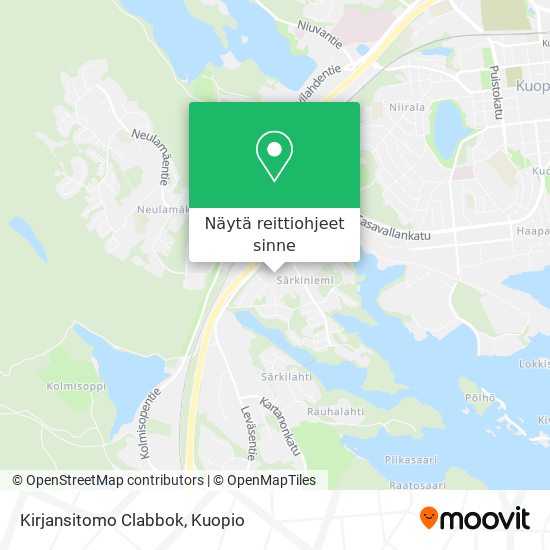 Kirjansitomo Clabbok kartta