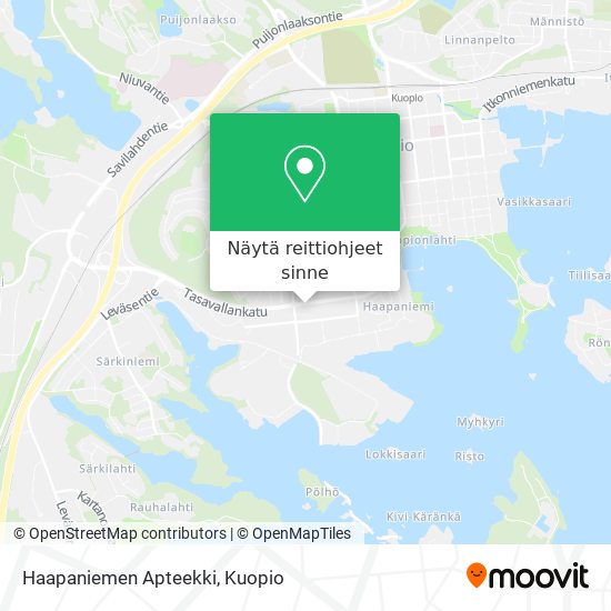 Haapaniemen Apteekki kartta