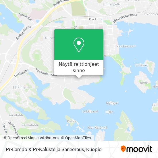Pr-Lämpö & Pr-Kaluste ja Saneeraus kartta