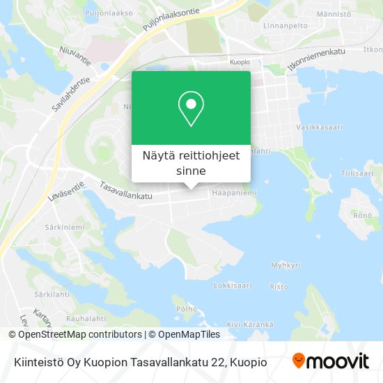 Kiinteistö Oy Kuopion Tasavallankatu 22 kartta